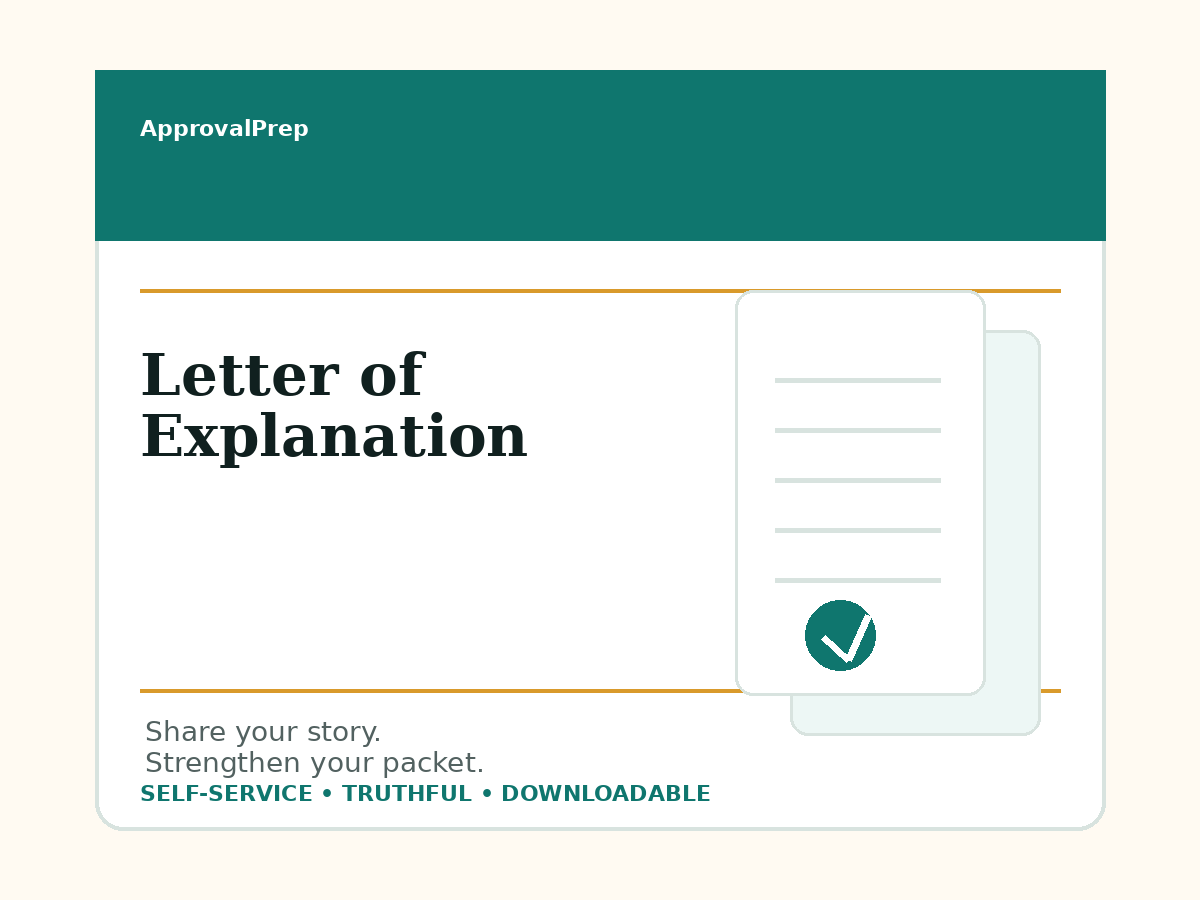 Letter of Explanation Kit product preview